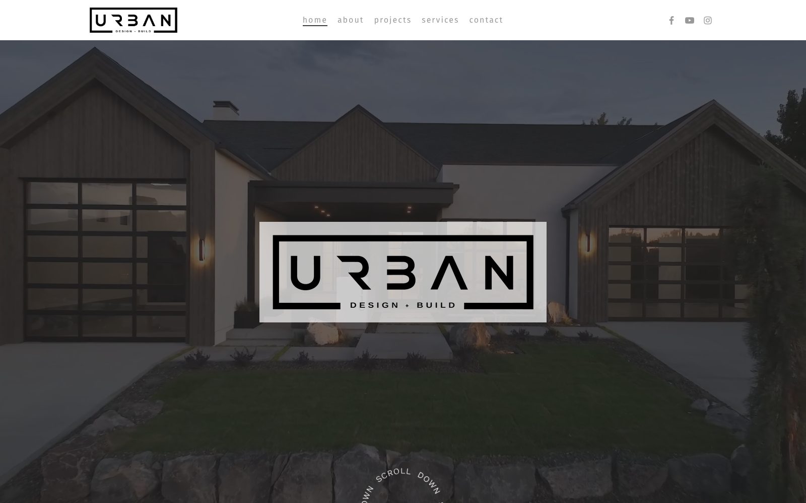 The current buildwithurban.com homepage
