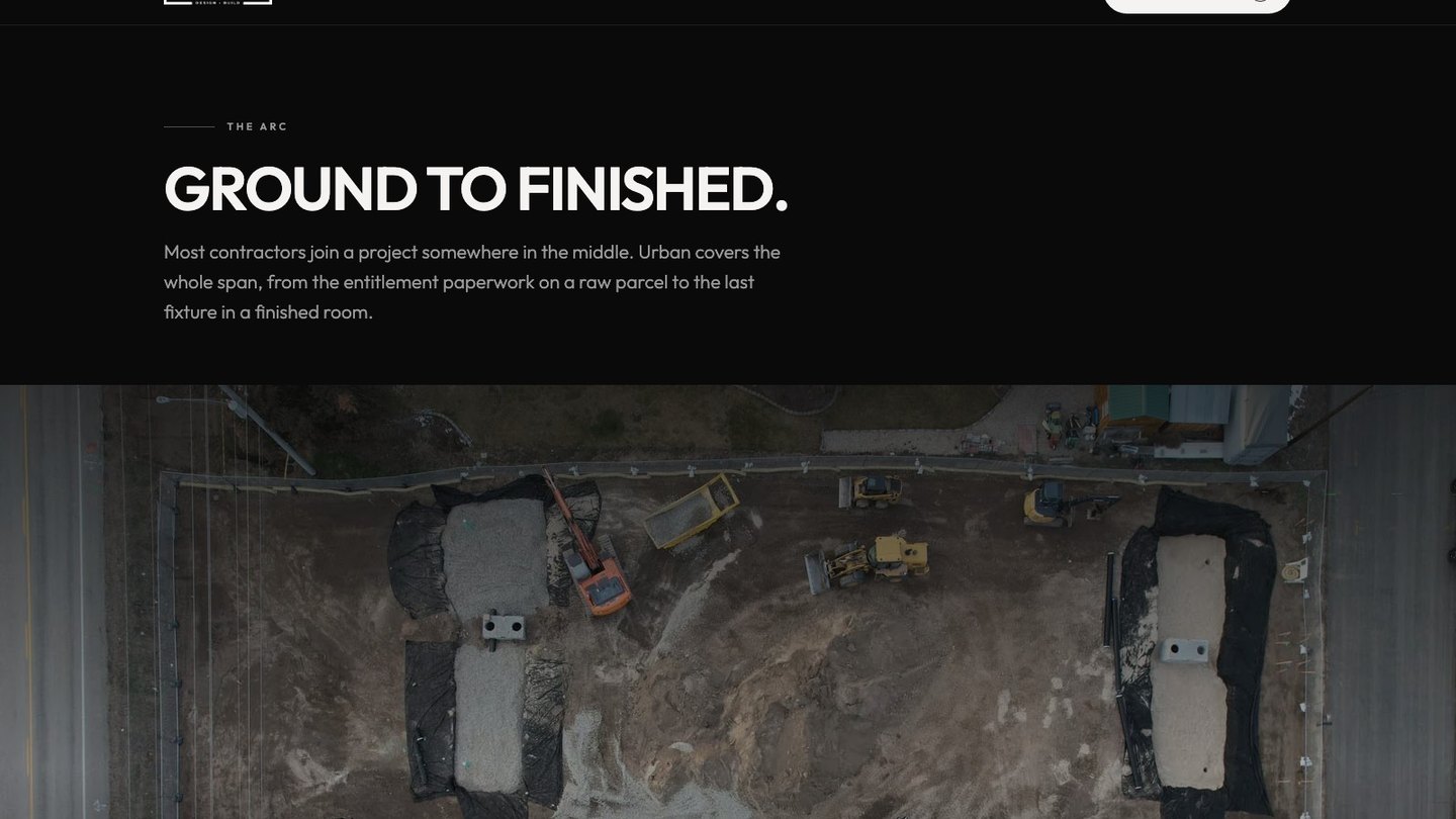 The stage sequence section of the new homepage
