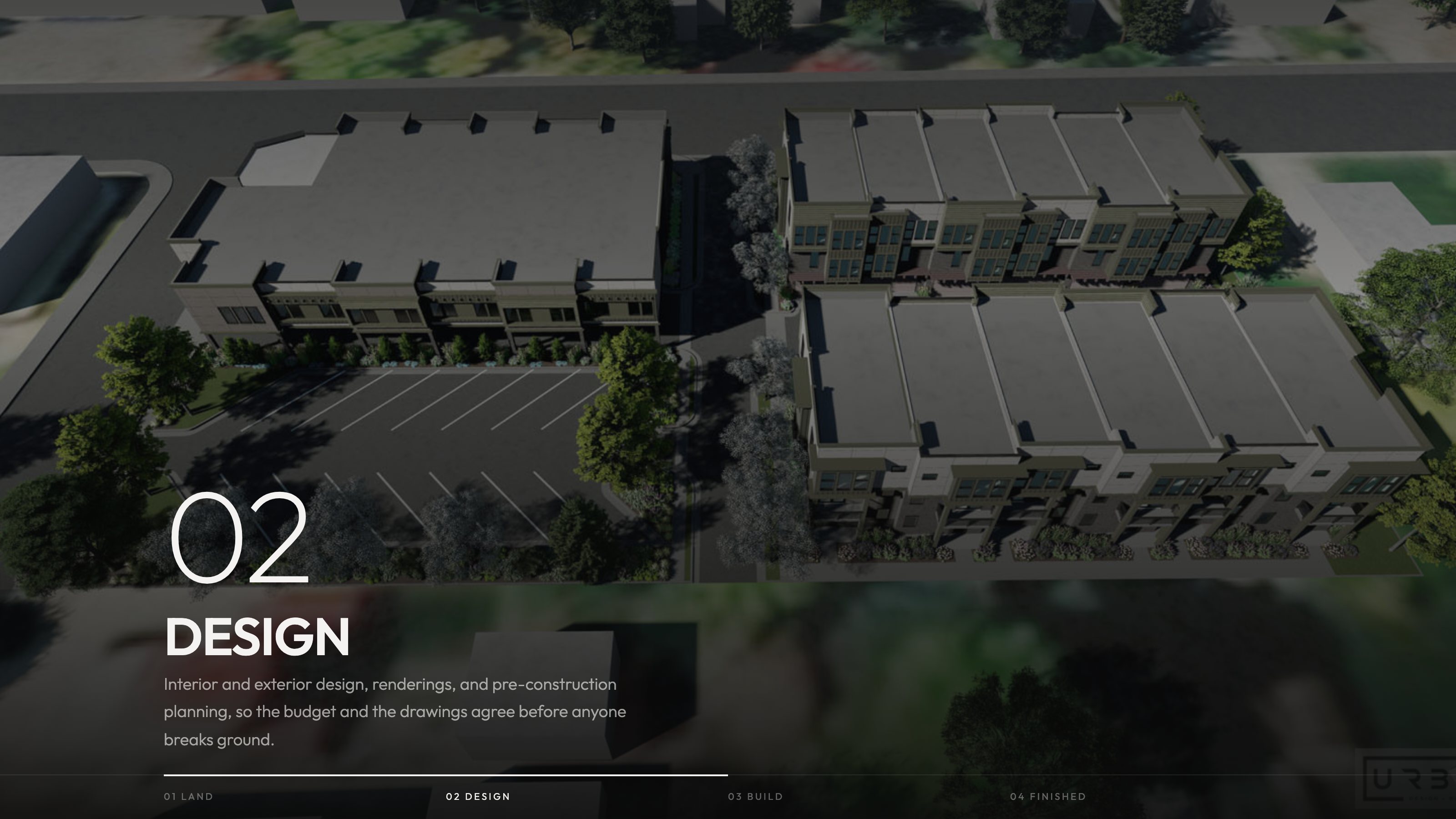 The stage sequence section of the new homepage